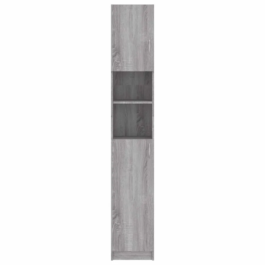 Armoire de bain Sonoma gris 32x25,5x190 cm Bois d'ingénierie - 5