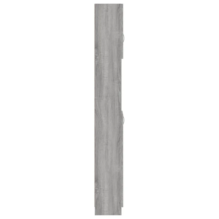 Armoire de bain Sonoma gris 32x25,5x190 cm Bois d'ingénierie - 7