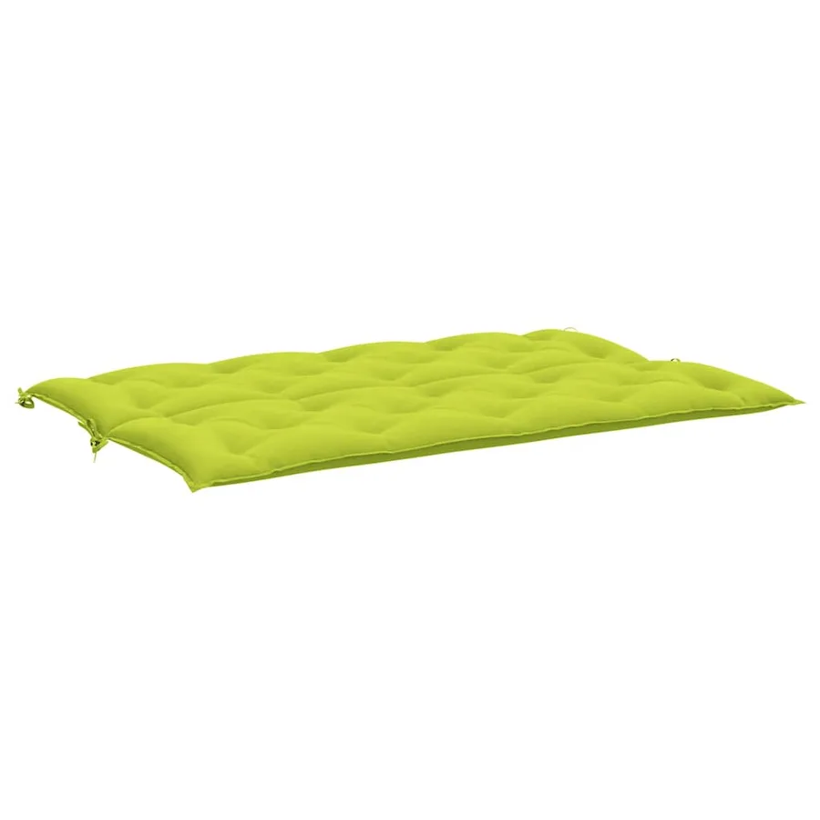Coussin de banc de jardin vert vif 150x(50+50)x7cm tissu oxford - 5