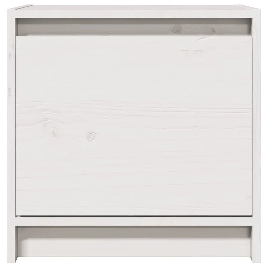 Tables de chevet 2 pcs Blanc 40x30,5x40 cm Bois de pin massif - 3