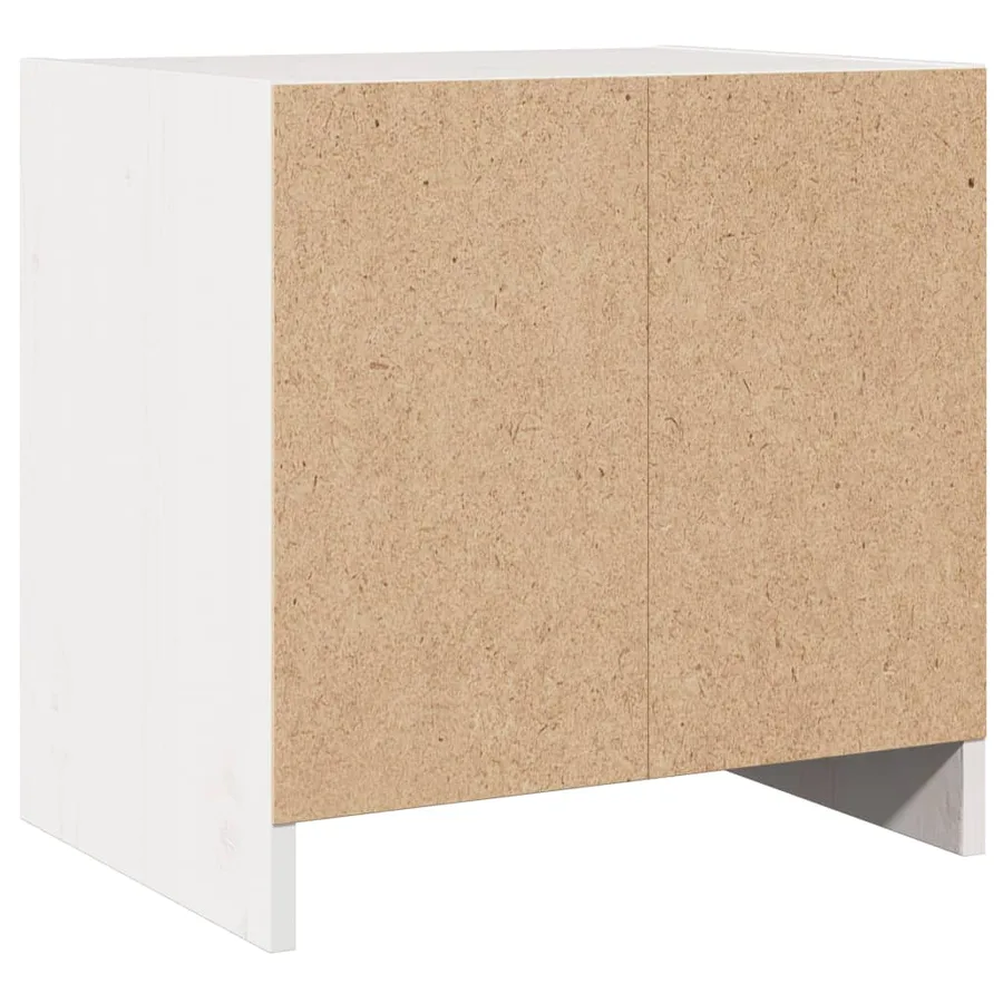 Tables de chevet 2 pcs Blanc 40x30,5x40 cm Bois de pin massif - 6