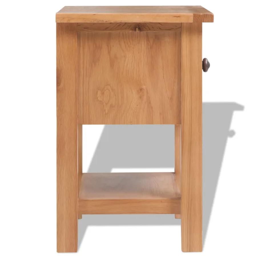 Table de chevet 36x30x47 cm Bois de chêne massif - 3