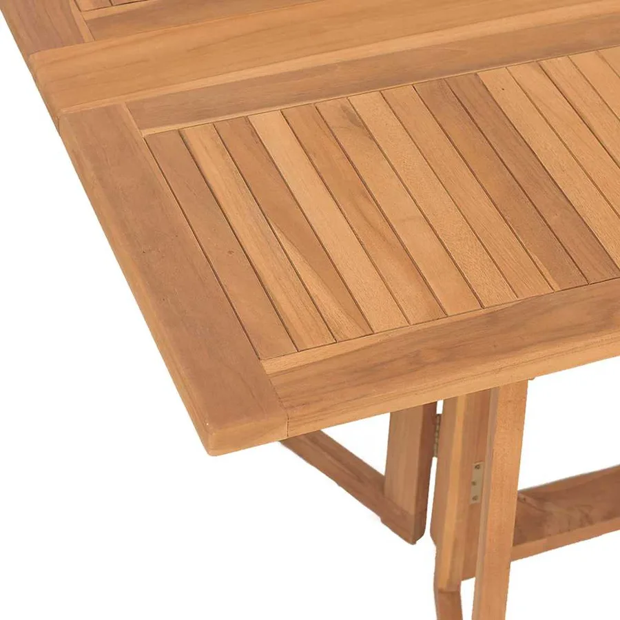 Ensemble de salle à manger pour jardin 7 pcs Marron - 9