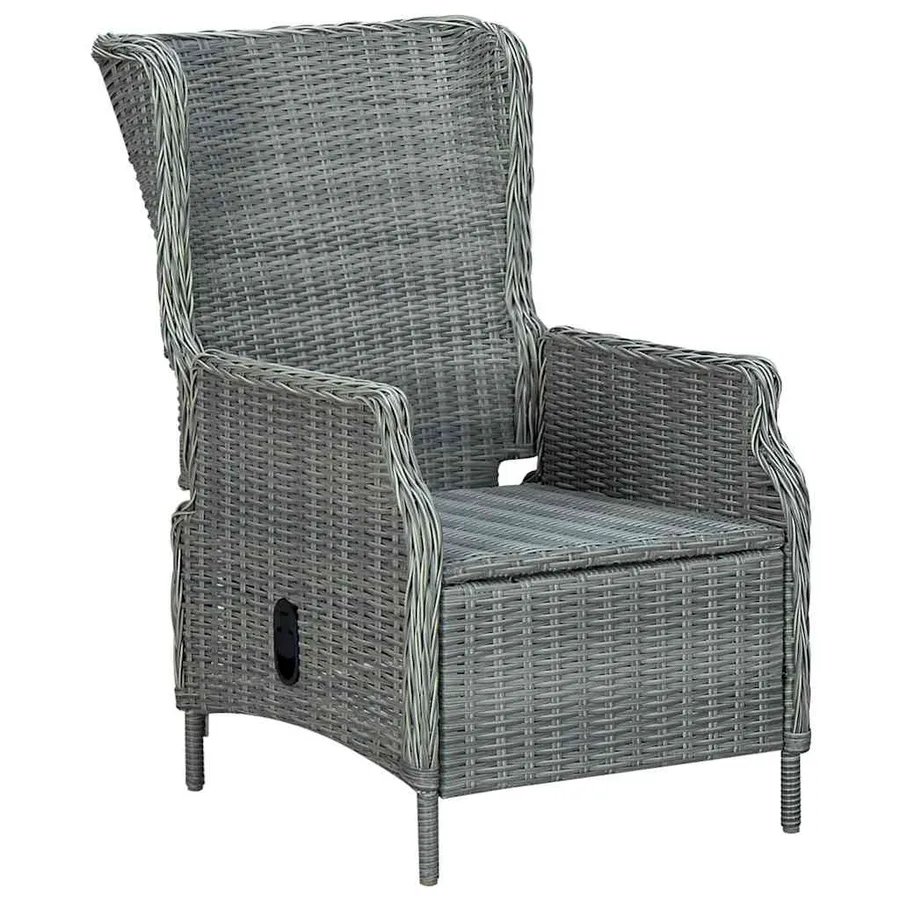 Ensemble à manger de jardin 7 pcs Gris clair - 4