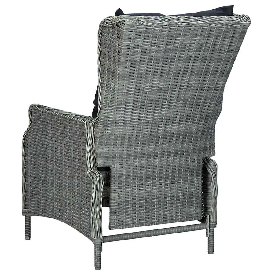Ensemble à manger de jardin 7 pcs Gris clair - 6