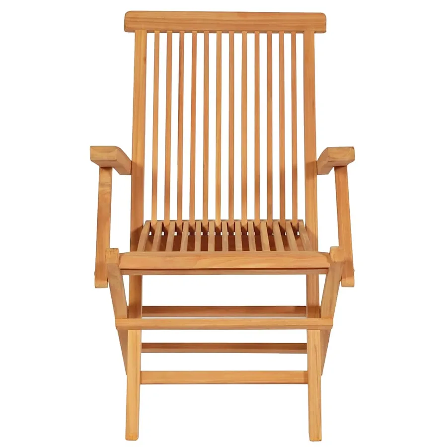 Salon de jardin 5 pcs Bois de teck massif - 11