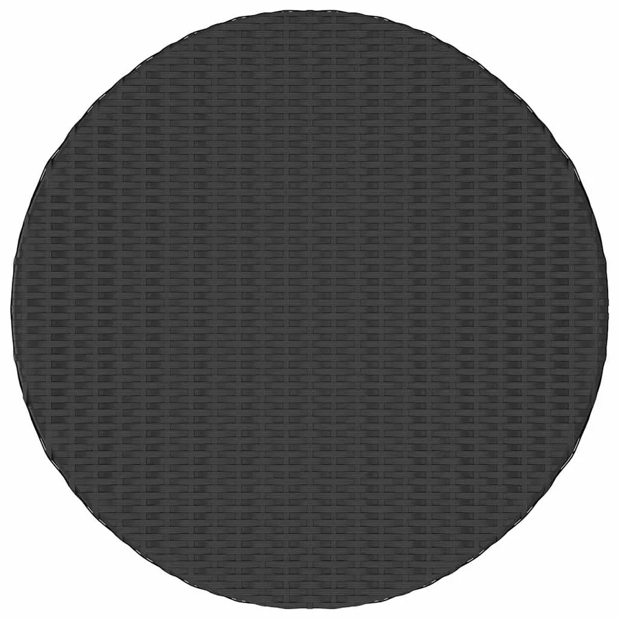 Salon de jardin 7 pcs avec coussins Résine tressée Noir - 10