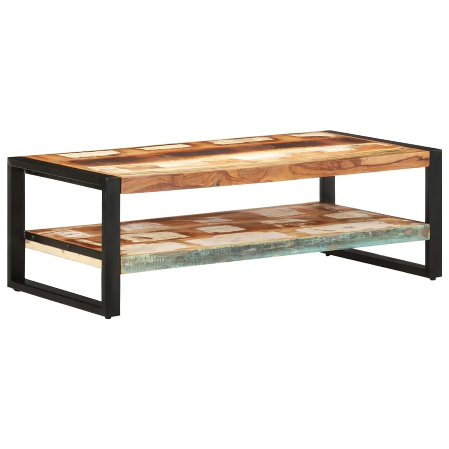 Table basse 120x60x40 cm Bois de récupération solide - 8