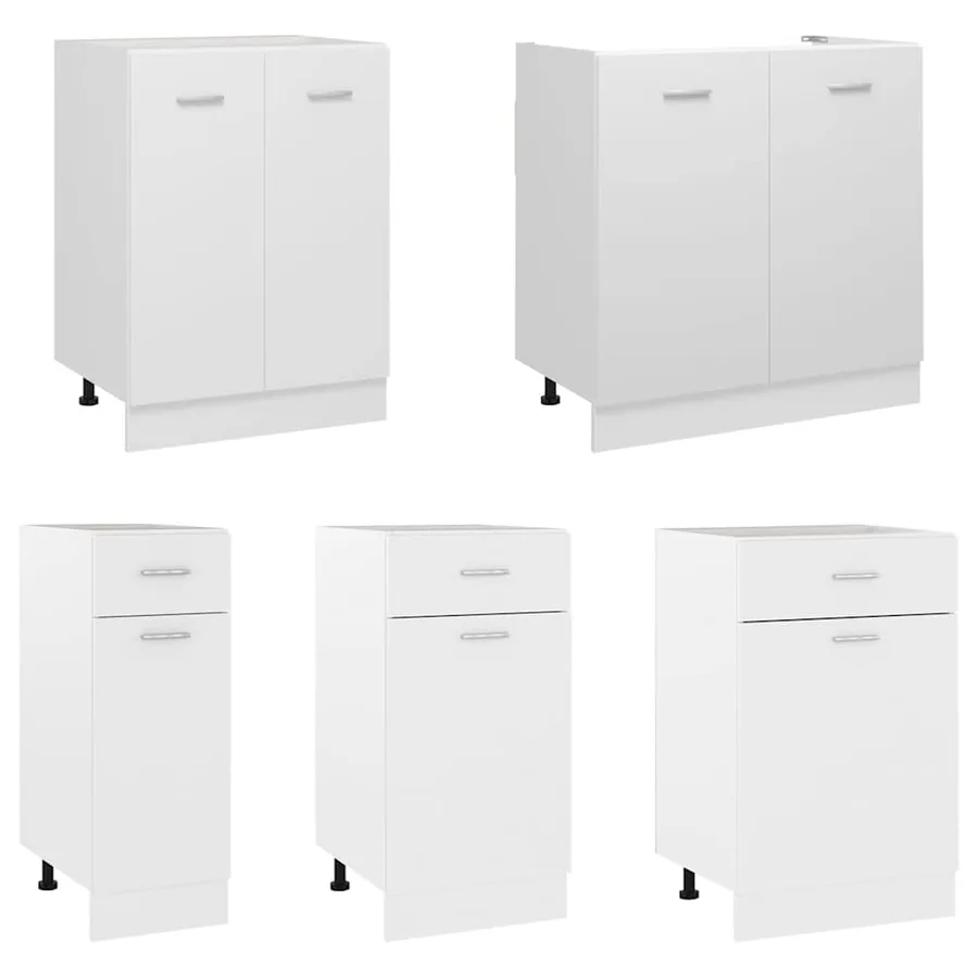 Meuble bas "Lyon" Blanc 60 x 46 x 81,5 cm Bois d'ingénierie - 5