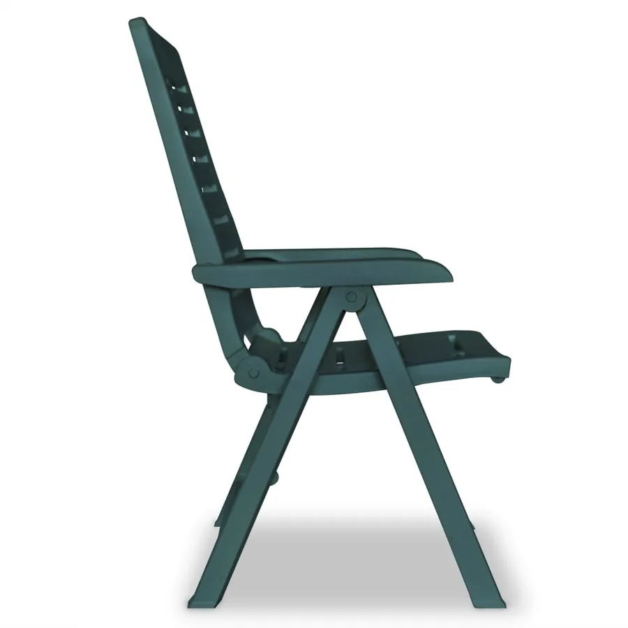 Chaises inclinables de jardin lot de 2 Plastique Vert - 4