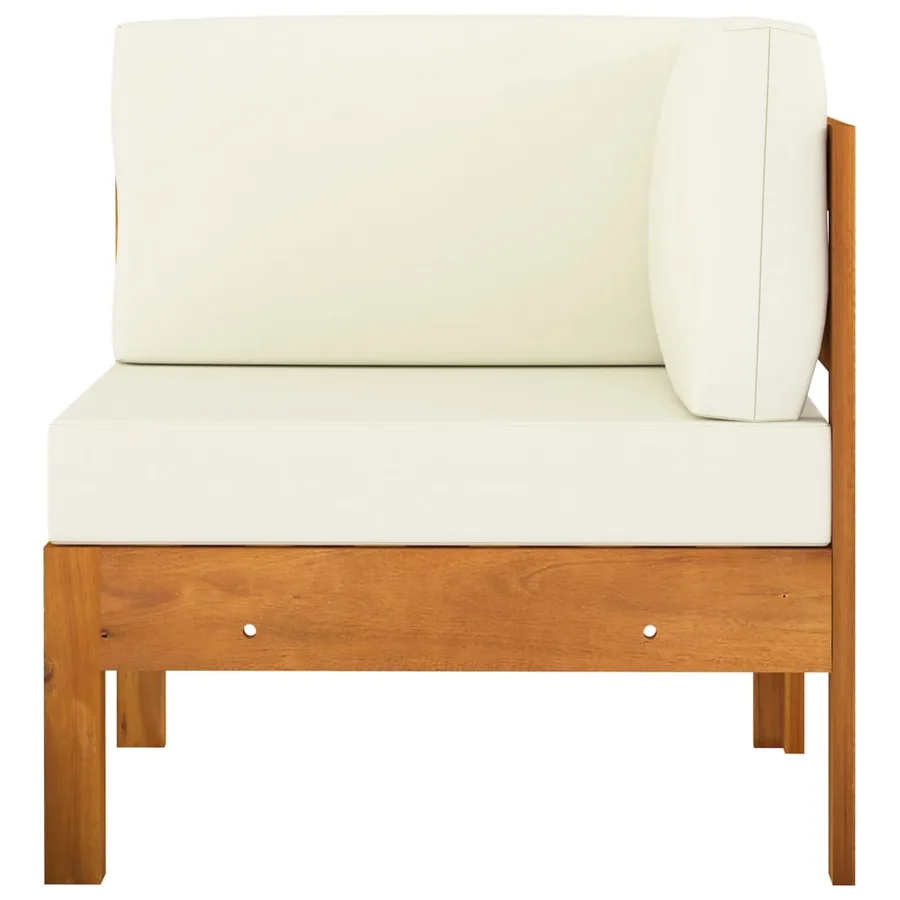Salon de jardin 10 pièces avec coussins 100 x 60 cm Bois d'acacia - 15