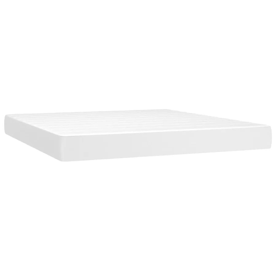 Matelas de lit à ressorts ensachés fermeté moyenne Blanc 180x200x20 cm - 2