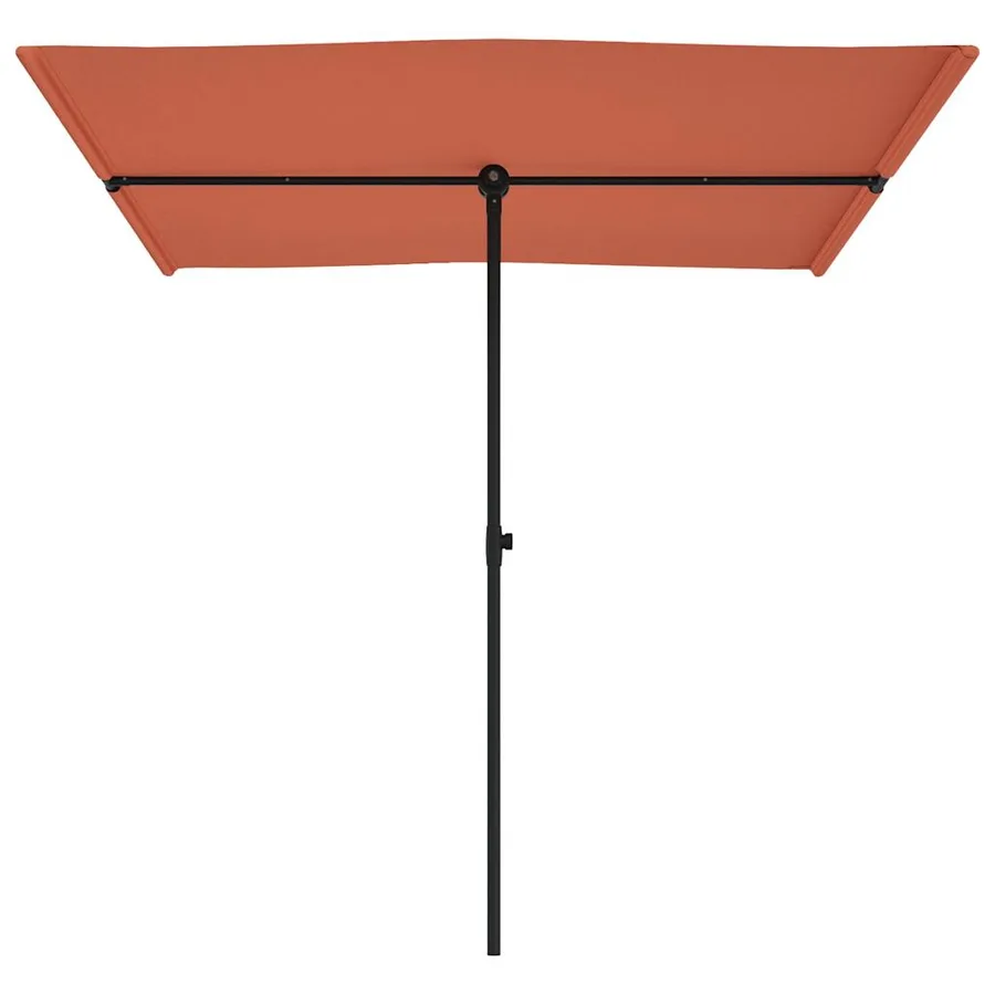 Parasol de jardin avec mât en aluminium 2x1,5 m Terre cuite - 4