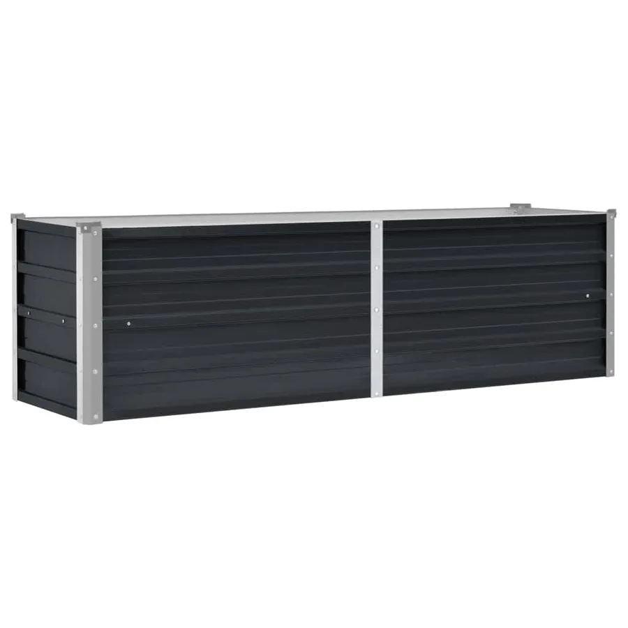 Lit surélevé de jardin Anthracite 160x40x45 cm Acier galvanisé - 2