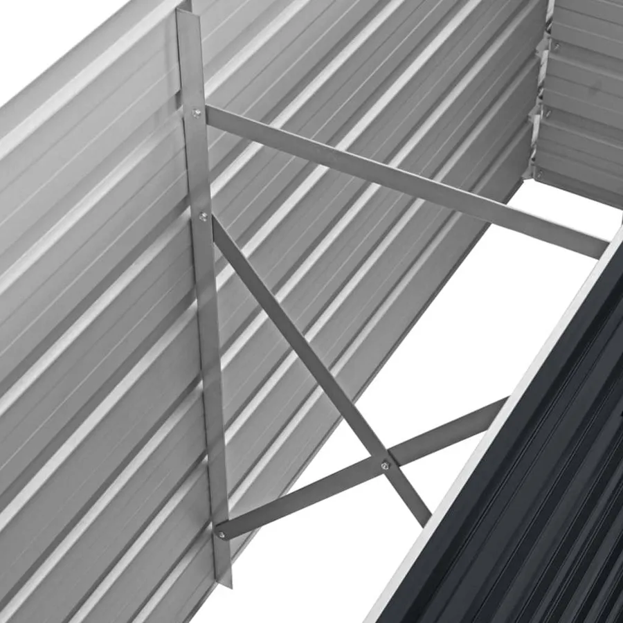 Lit surélevé de jardin Anthracite 160x40x45 cm Acier galvanisé - 6