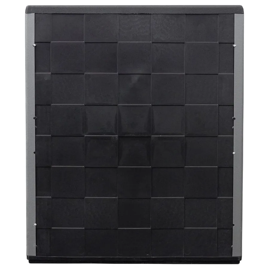 Armoire de rangement de jardin Gris et noir 68x37x84 cm PP - 6