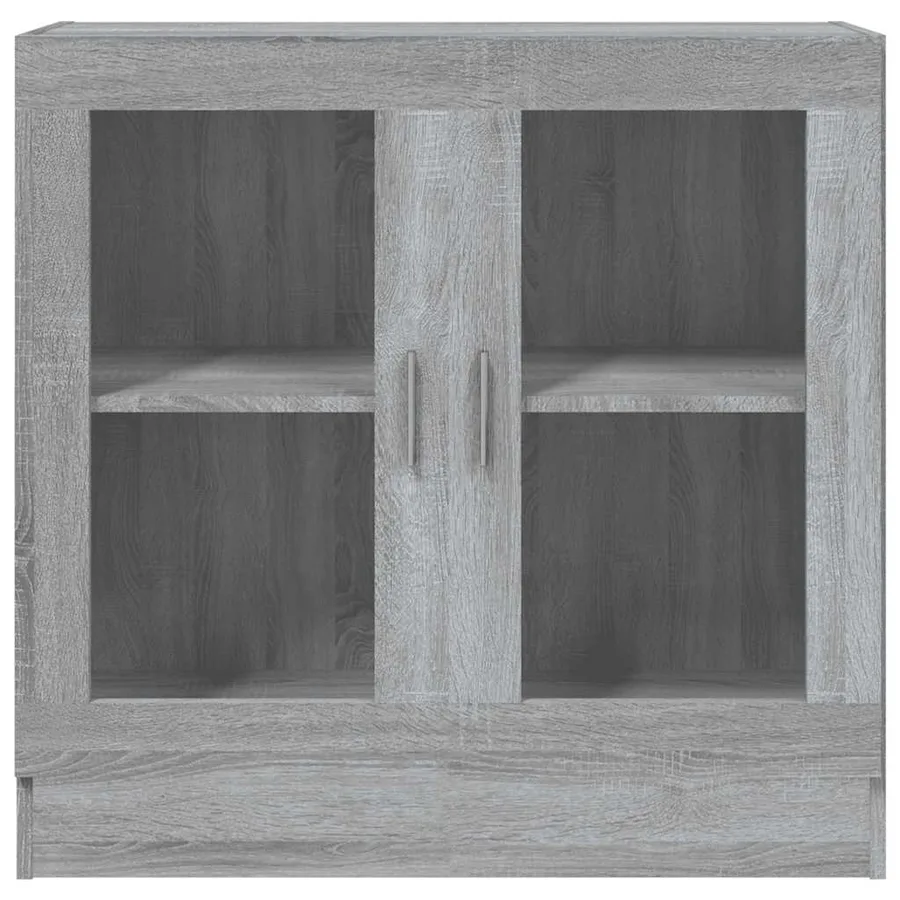 Armoire à vitrine Sonoma gris 82,5x30,5x80 cm Bois d'ingénierie - 4