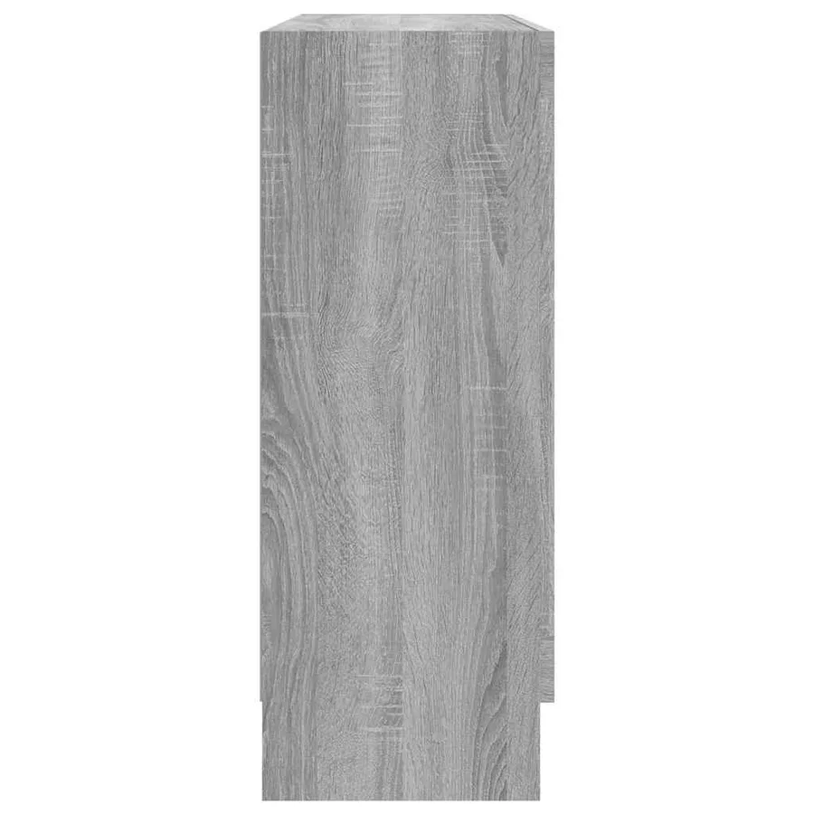 Armoire à vitrine Sonoma gris 82,5x30,5x80 cm Bois d'ingénierie - 6