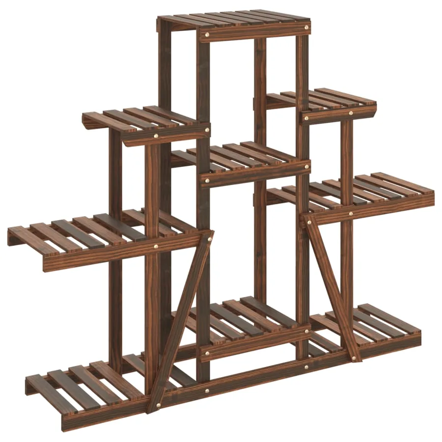 Support à fleurs 110x25x96 cm bois massif de sapin - 2