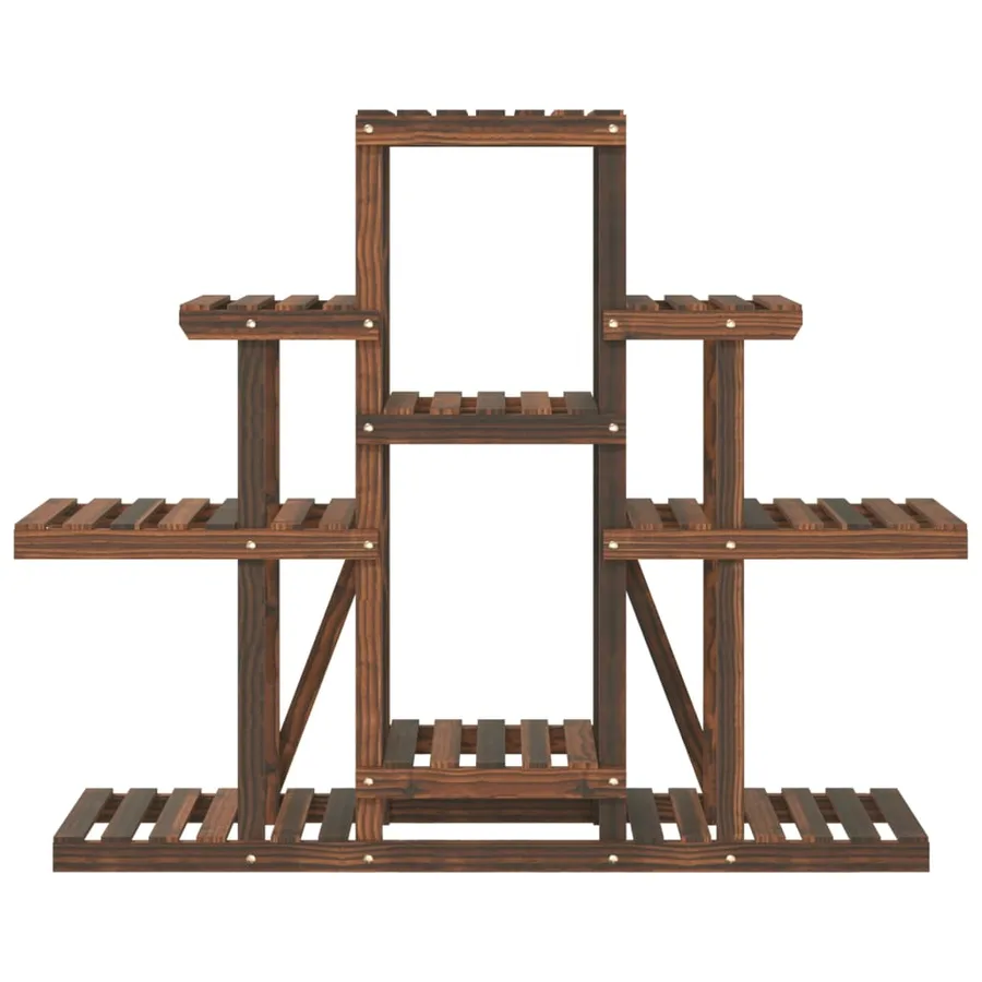 Support à fleurs 110x25x96 cm bois massif de sapin - 4