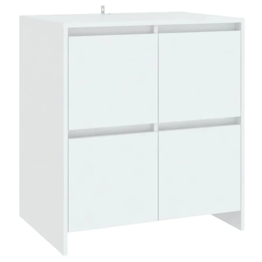 Buffet Blanc 70x41x75 cm Bois d'ingénierie - 2