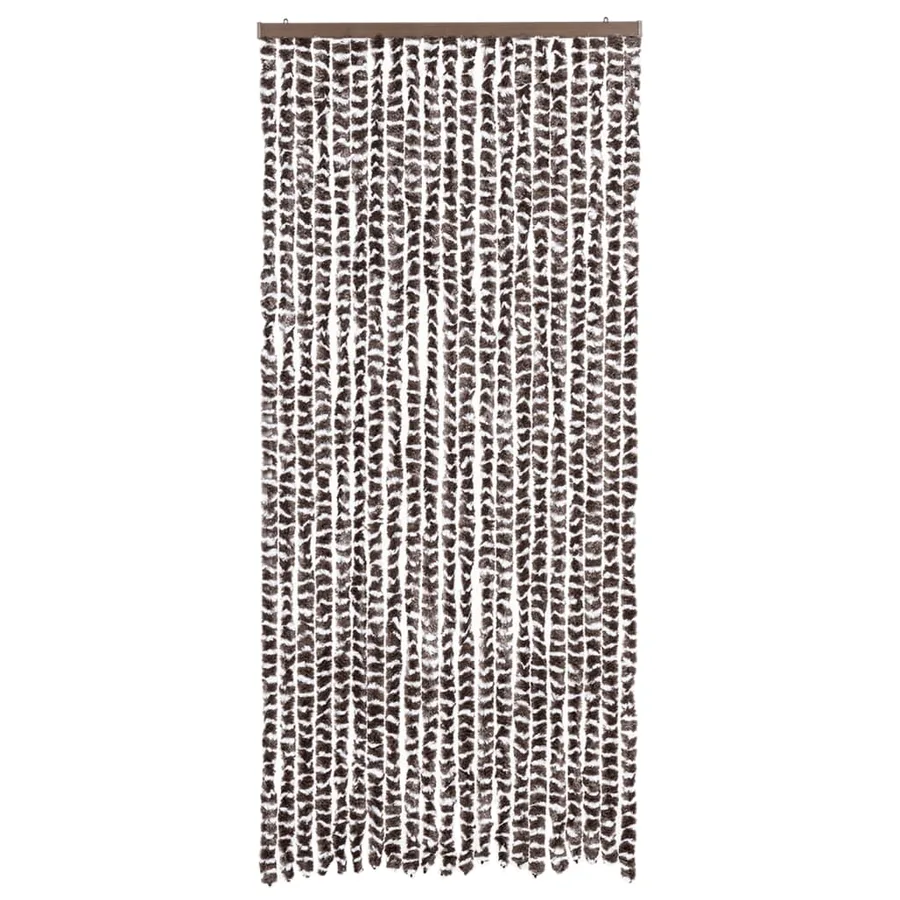 Moustiquaire Marron et blanc 90x220 cm Chenille - 3