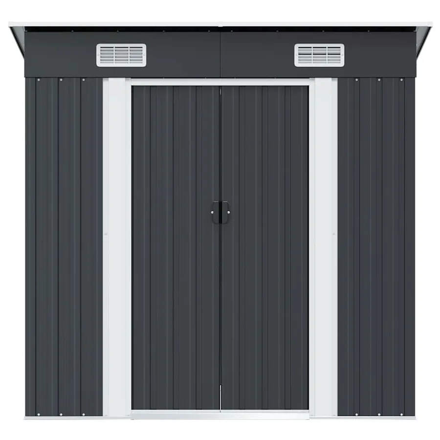 Abri de jardin Anthracite Acier - 5