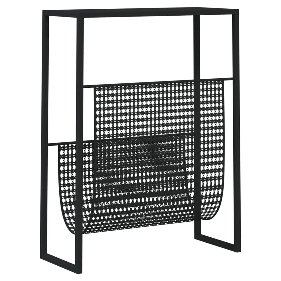 Porte-revue Noir 35x15x45 cm Acier - 5