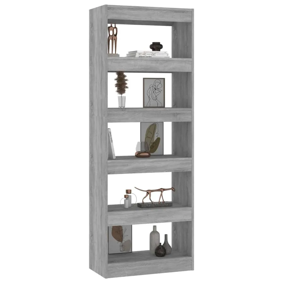 Bibliothèque/Séparateur de pièce Sonoma gris Bois d'ingénierie - 6