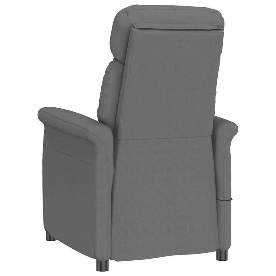 Chaise de massage Gris foncé 96,5 x 70,5 x 95 cm Microfibre - 5