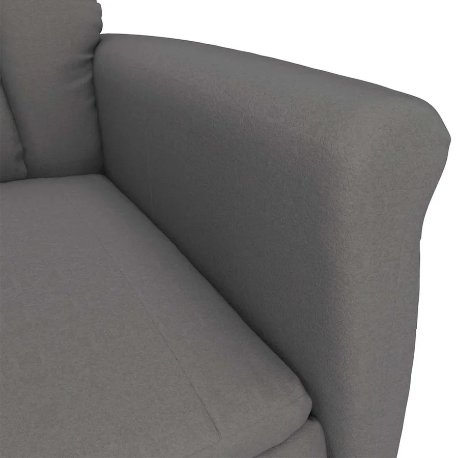 Chaise de massage Gris foncé 96,5 x 70,5 x 95 cm Microfibre - 6