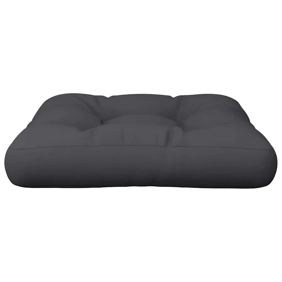 Coussin de palette noir 50x50x12 cm tissu - 4