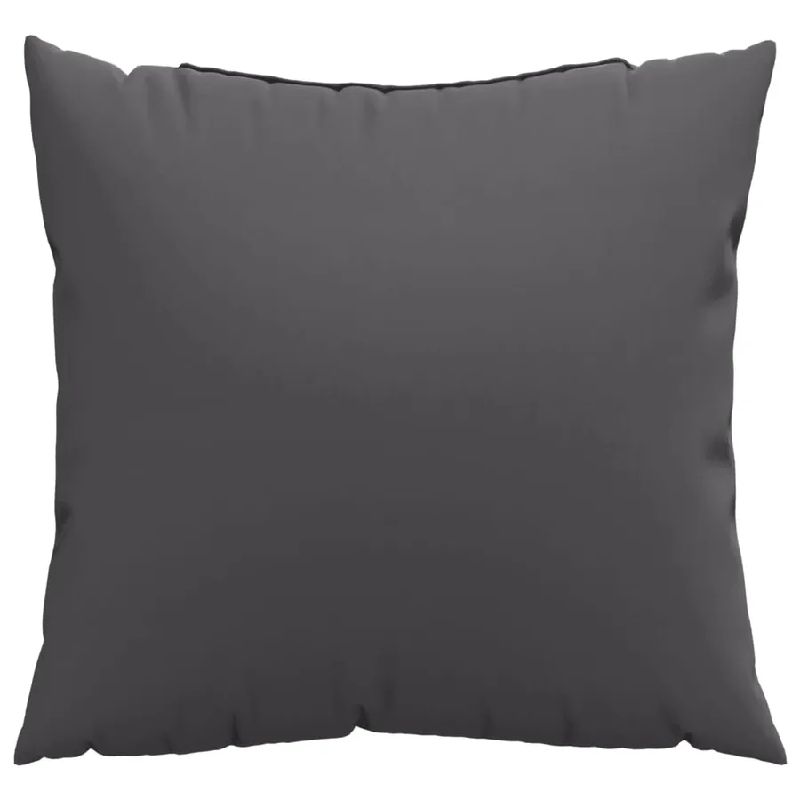 Coussins de canapé lot de 4 anthracite 50x50 cm tissu - 3