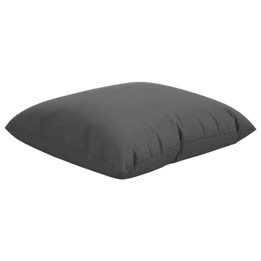 Coussins de canapé lot de 4 anthracite 50x50 cm tissu - 5