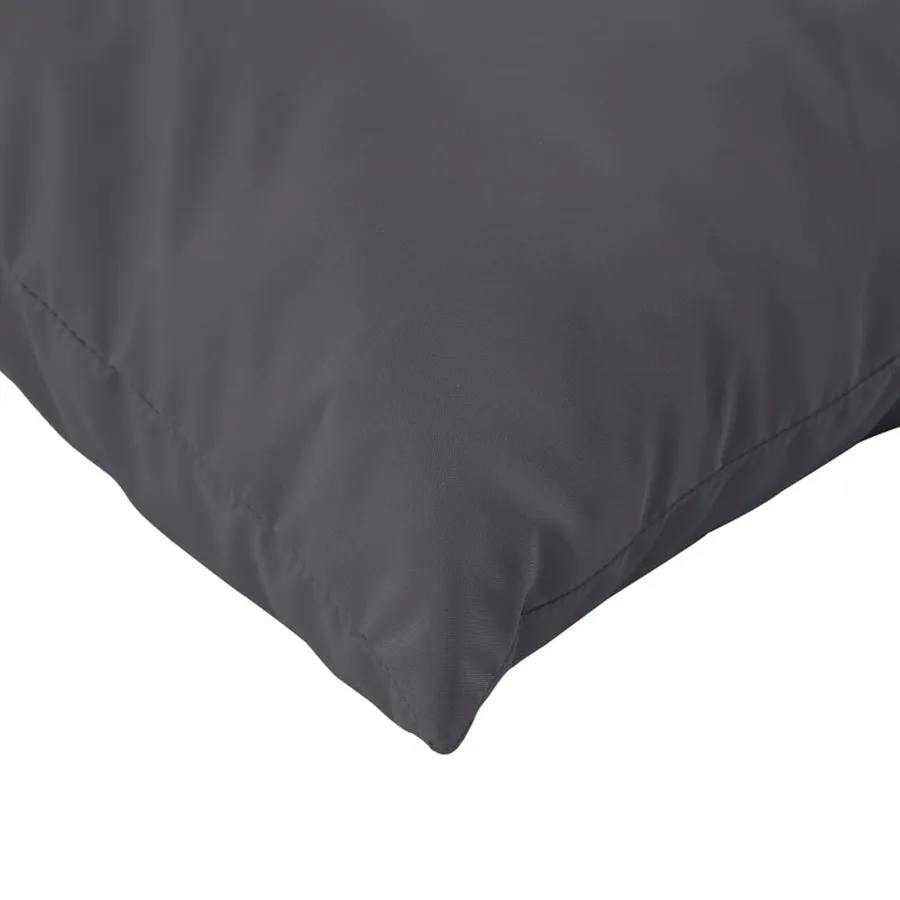 Coussins de canapé lot de 4 anthracite 50x50 cm tissu - 6