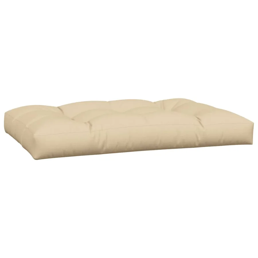 Coussins de palette lot de 2 beige tissu - 4