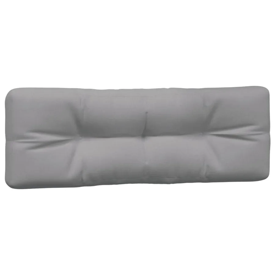 Coussins de palette lot de 2 gris tissu - 5