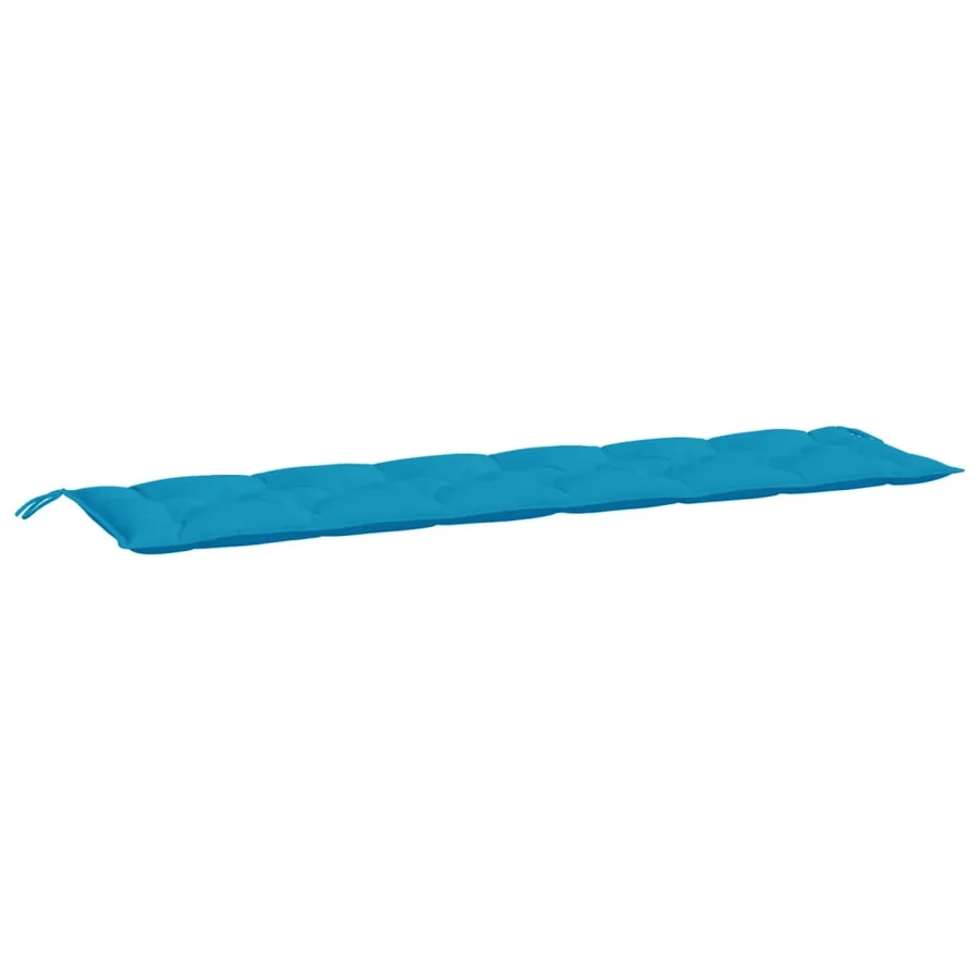 Coussins de banc de jardin lot de 2 bleu clair tissu Oxford - 4