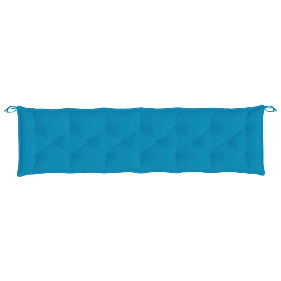 Coussins de banc de jardin lot de 2 bleu clair tissu Oxford - 5