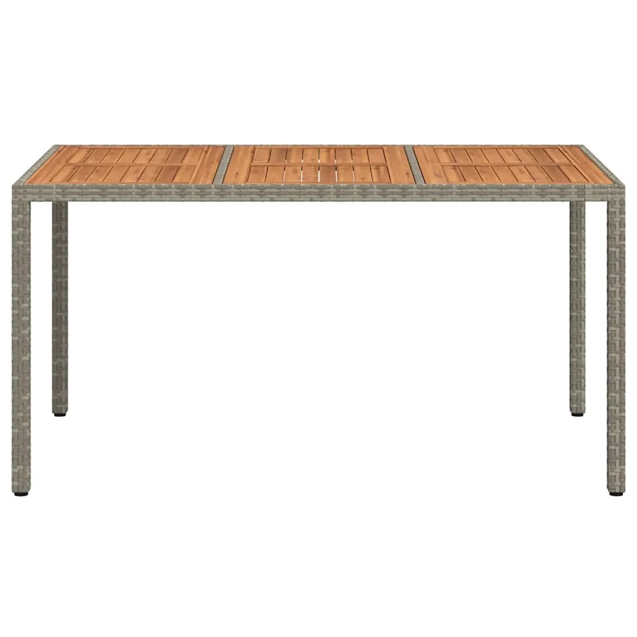 Table de Jardin Gris 150 x 90 x 75 cm polyrotin - 3
