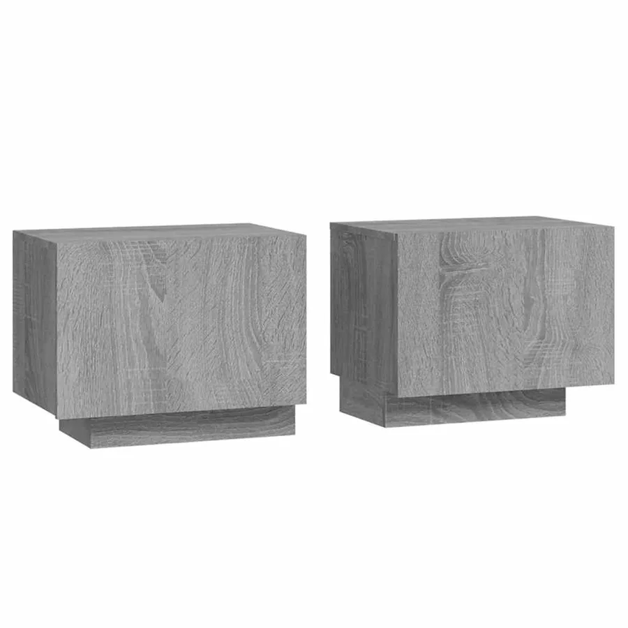 Table de chevet Sonoma gris 100x35x40 cm Bois d'ingénierie - 2
