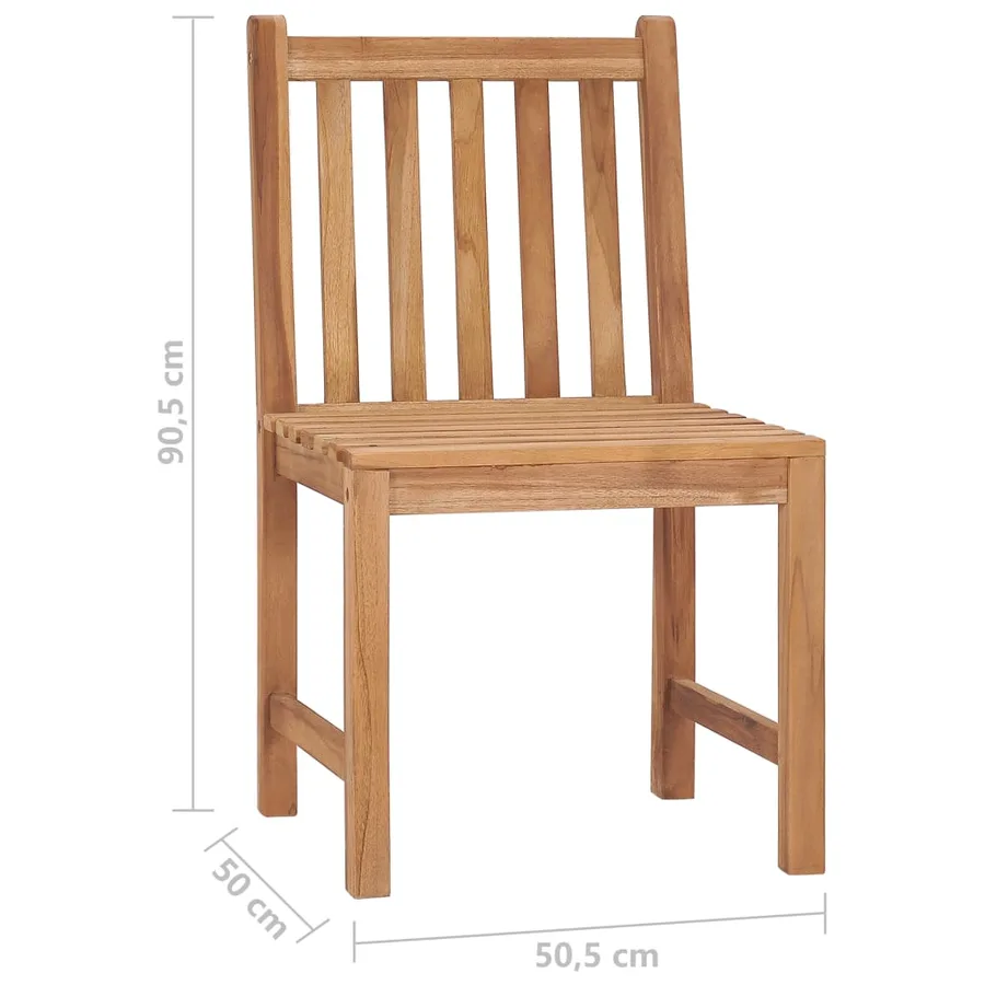 Chaises de jardin lot de 2 avec coussins Bois de teck massif - 11