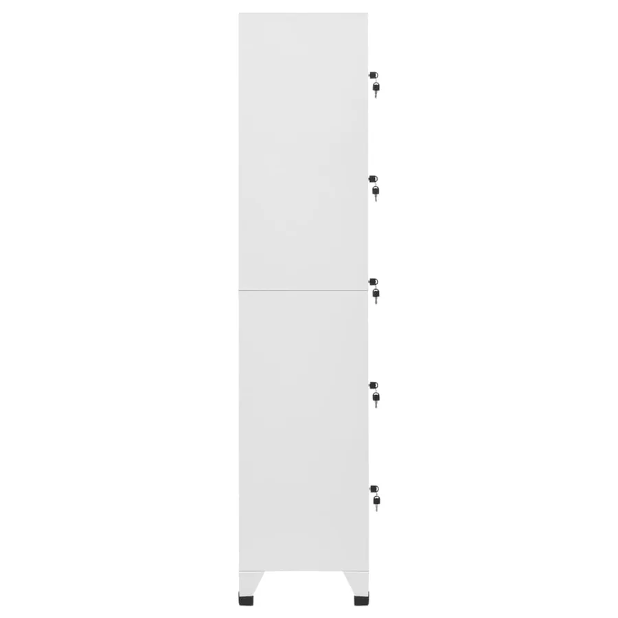 Armoire à casiers Gris Clair 38x40x180 cm Acier - 3