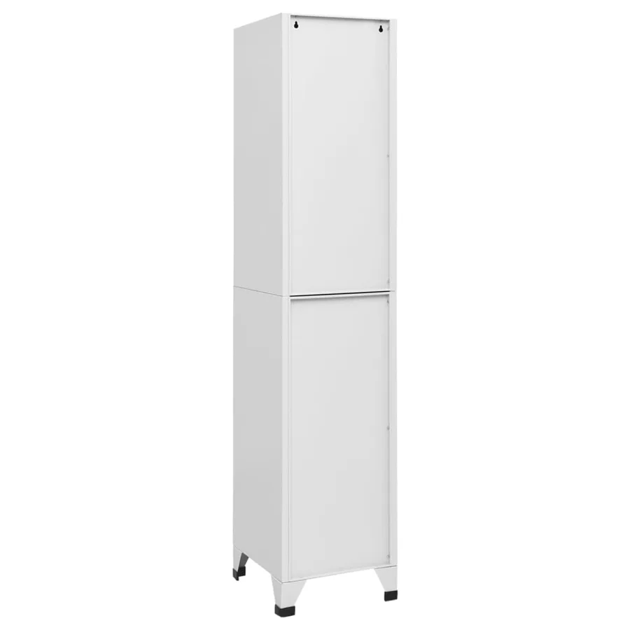 Armoire à casiers Gris Clair 38x40x180 cm Acier - 4