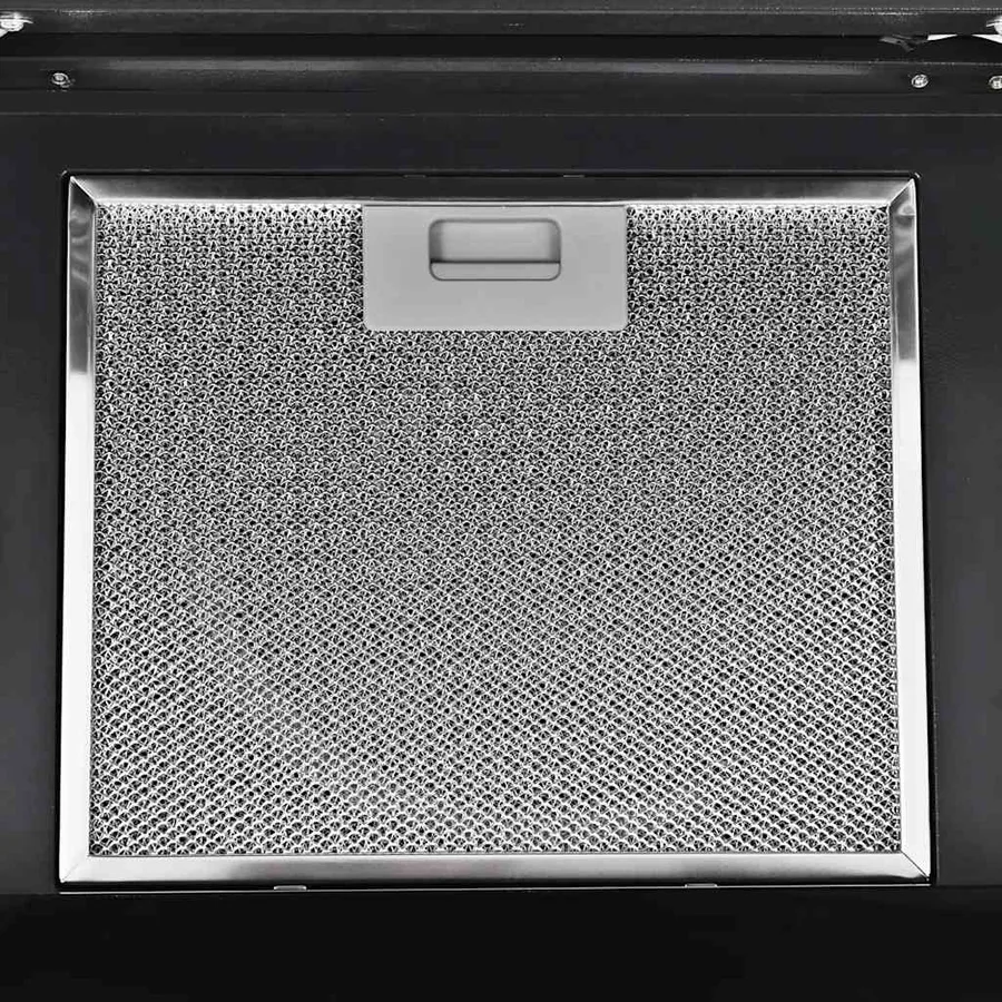 Hotte murale acier inoxydable 756 m³/h 90 cm Noir - 5
