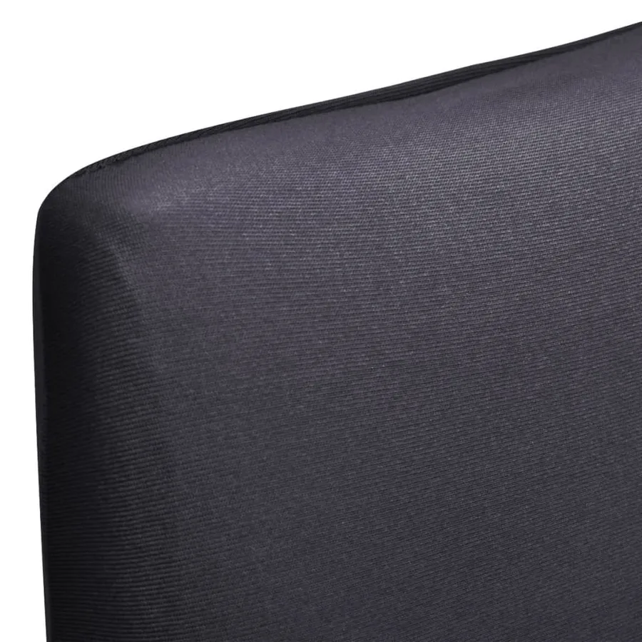 Housse de chaise droite extensible 4 pcs anthracite - 5