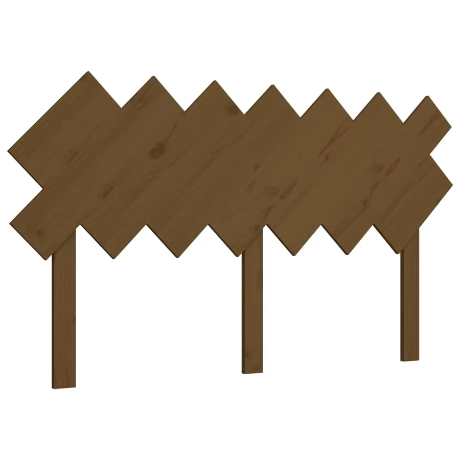 Tête de lit Marron miel 141x3x80,5 cm Bois massif de pin - 2