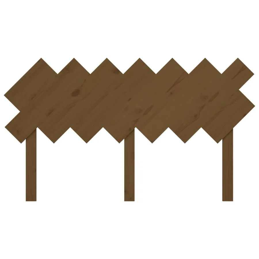 Tête de lit Marron miel 141x3x80,5 cm Bois massif de pin - 4
