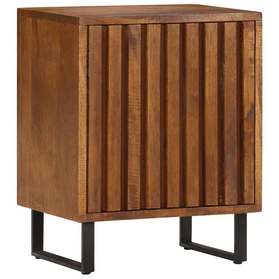 Table de chevet 40x30x50 cm Bois de manguier massif - 8