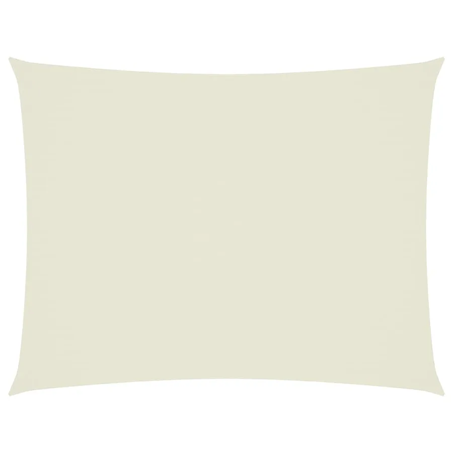 Voile de parasol tissu oxford rectangulaire 6x8 m crème - 2